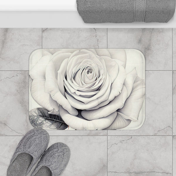 Blooming Rose Art Floor Mat