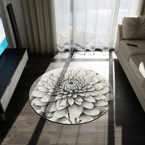 Chrysanthemum Flower Rug