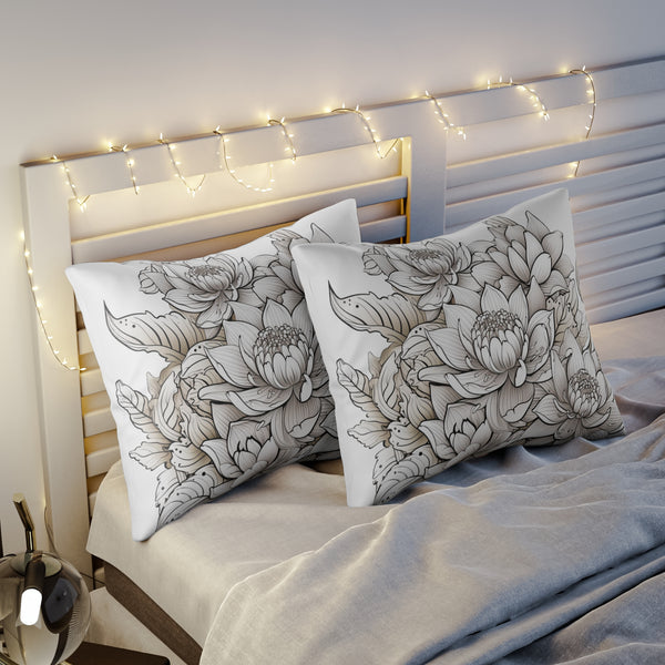 Chrysanthemum Bouquet Flower Pillow Sham