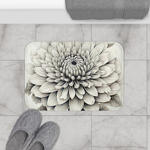 Chrysanthemum Flower Art Floor Mat