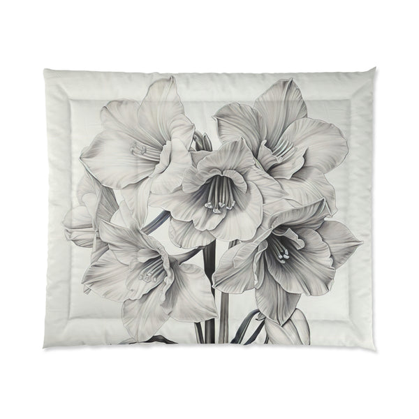 Narcissus December Floral  Comforter