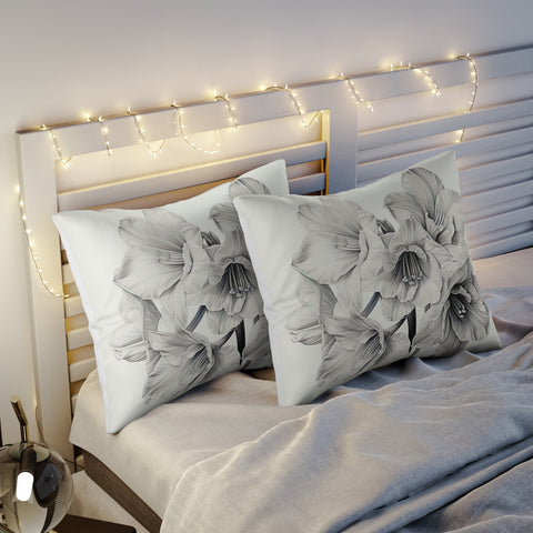 December Narcissus Flower Pillow Sham