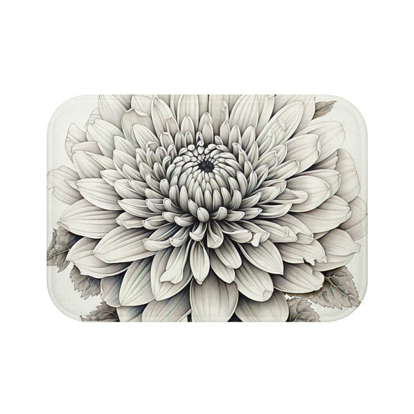 Chrysanthemum Flower Art Floor Mat