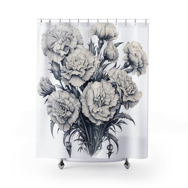 Carnation Bouquet Shower Curtain