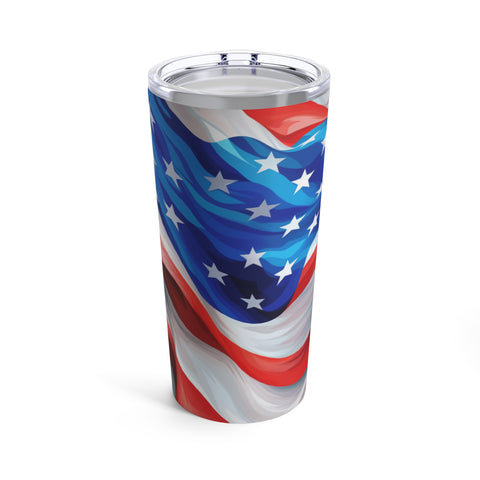 American Flag Tumbler