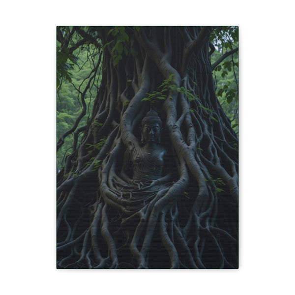 Dark Buddha Statue Tree in Respite