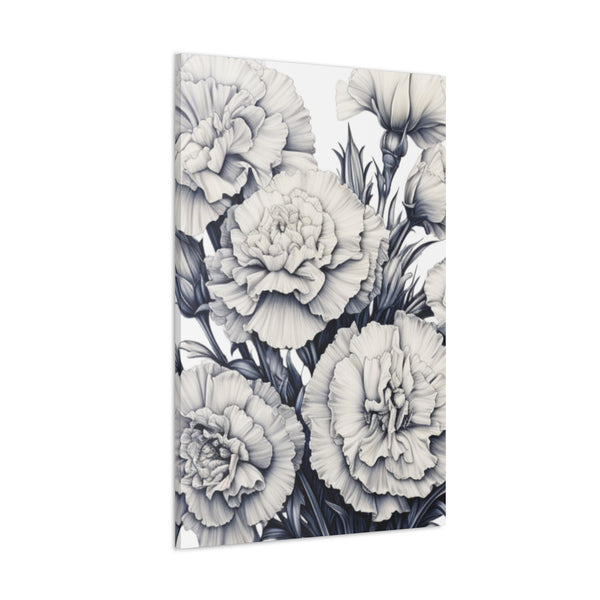 Carnation Floral Bouquet Wall Art