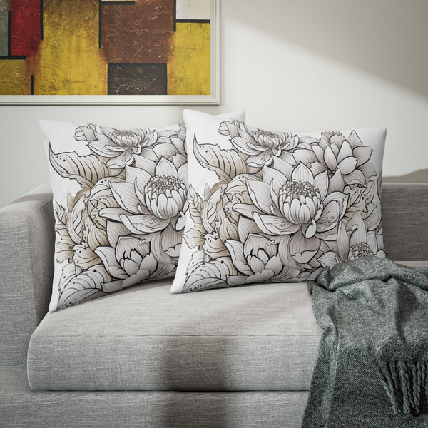 Chrysanthemum Bouquet Flower Pillow Sham