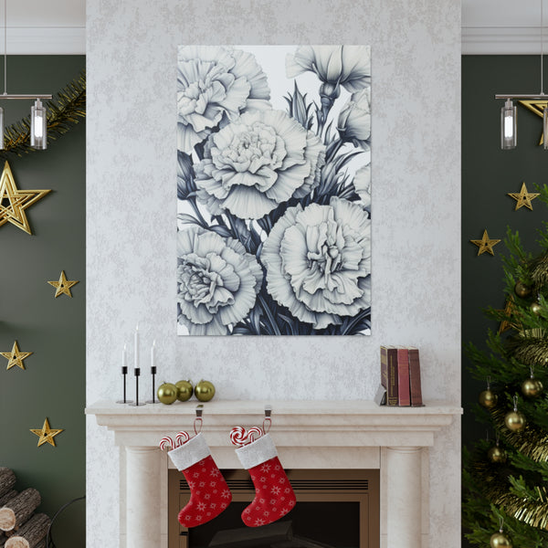 Carnation Floral Bouquet Wall Art