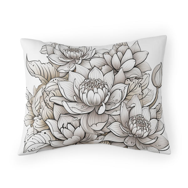 Chrysanthemum Bouquet Flower Pillow Sham