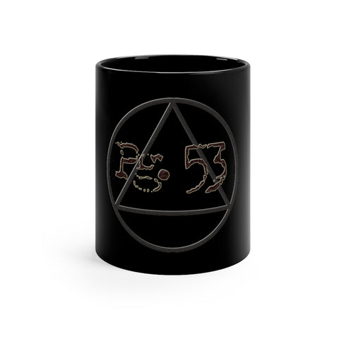 Pg 53 -- 11oz Black Mug