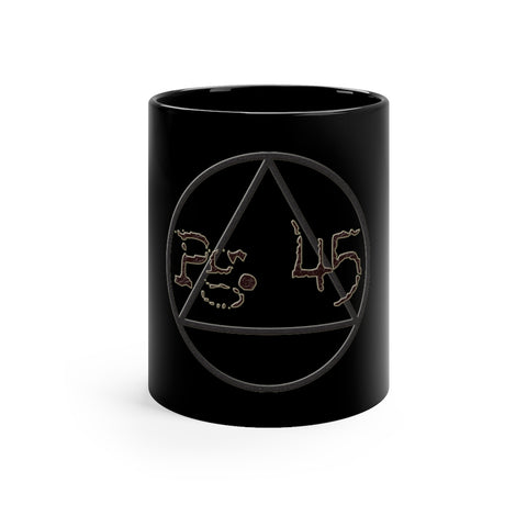 Pg 45 -- 11oz Black Mug