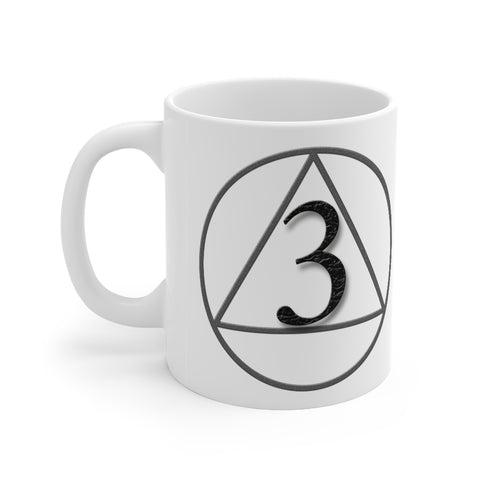 3 Years Ceramic Mug 11oz